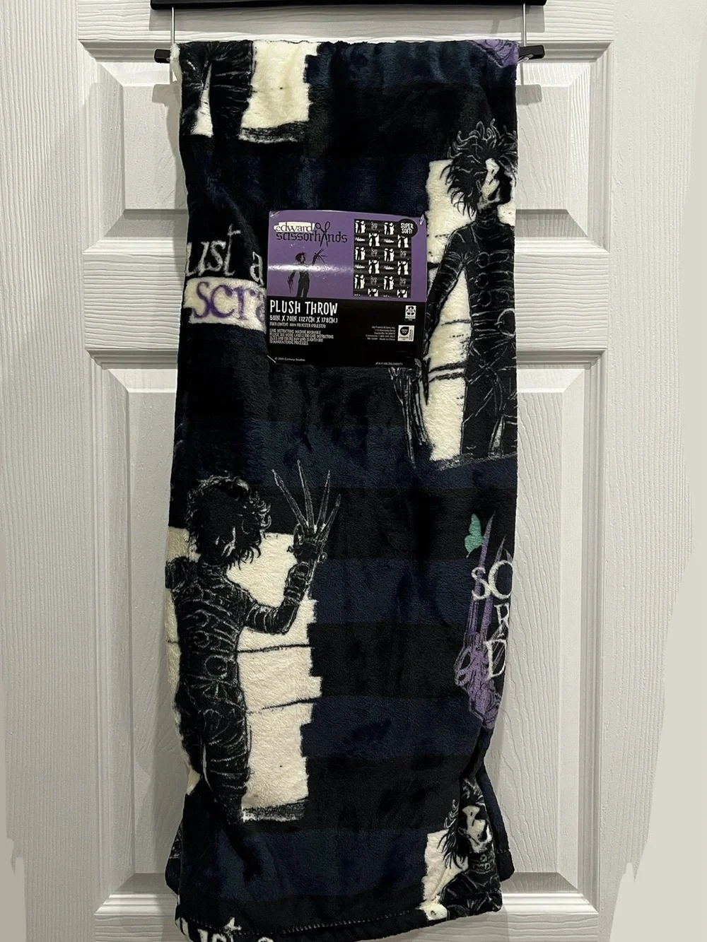 Edward Scissorhands Halloween Blanket NEW